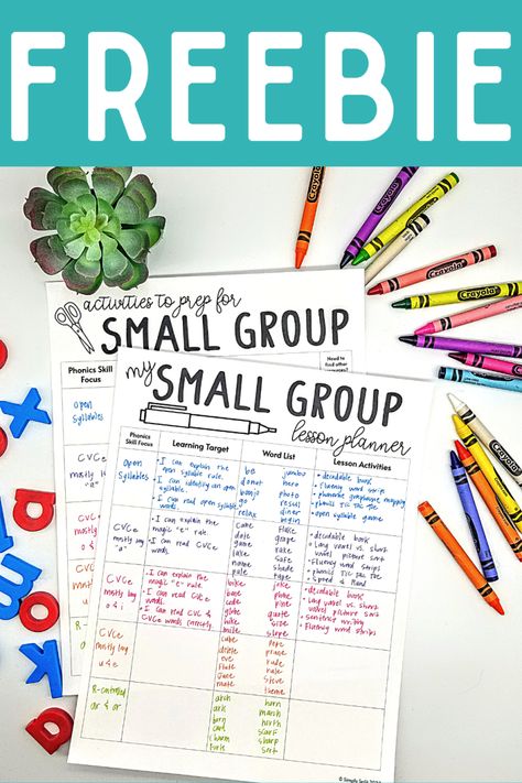 Small Group Writing Instruction, Reading Small Group Organization, Small Group Organization 1st Grade, Small Group Schedule Template, Small Group 1st Grade, Small Group Documentation, Organize Small Group Materials, Small Group Planning Template Free, Small Group Management Ideas