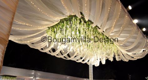 Bougainvilla Design, Cocktail Reception Decor, Marriage Hall Decoration, Wedding Ceiling Decorations, Wedding Ceiling, Wedding Hall Decorations, Wedding Background Decoration, Wedding Entrance Decor, Lights Wedding Decor