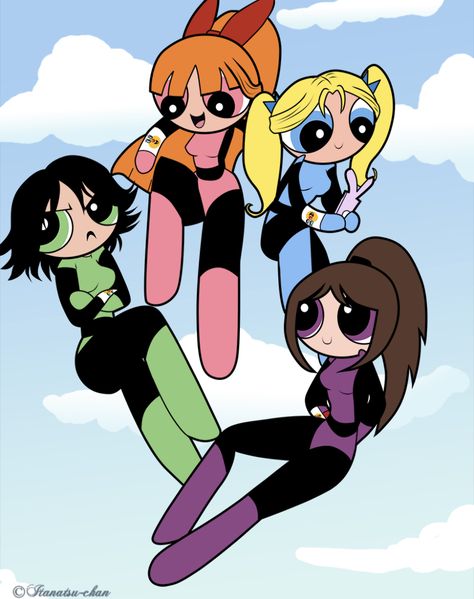 Bunny Powerpuff, Powerpuff Girls D, Ideas Pulseras, Blossom Bubbles And Buttercup, 30 Day Art Challenge, Powerpuff Girls Wallpaper, Powerpuff Girls Fanart, Superhero Suits, Ppg And Rrb