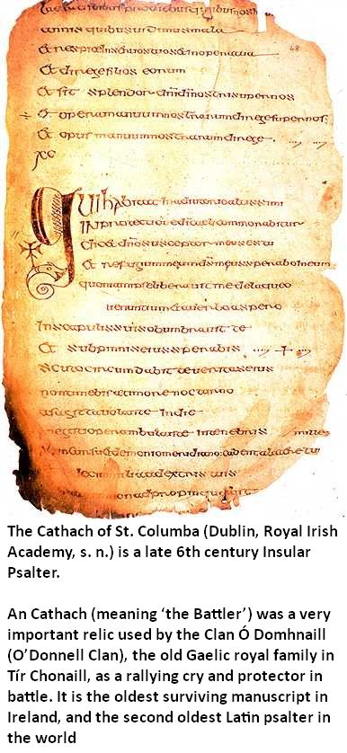 Text from the Cathach of St. Columba St Columba, Illuminated Manuscripts, Illuminated Manuscript, Christian Art, Art History, No 1, History, Art