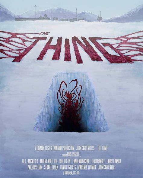 The Thing John Carpenter's, Creature Movie, The Thing 1982, Best Movie Posters, Horror Artwork, Film Poster Design, Best Horror Movies, Horror Posters, John Carpenter