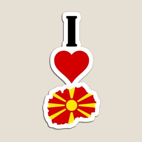 A unique vertical design with "I Love North Macedonia" or "I Heart North Macedonia" going vertically from top to bottom and a map of North Macedonia filled in with the Macedonian national flag. These are great for proud Macedonians and anybody who love the • Millions of unique designs by independent artists. Find your thing. Ogadenia Flag, Macedonia Culture, Strumica Macedonia, Macedonia Flag, North Macedonia Flag, Macedonia Map, Vertical Design, Lettering Style, National Flag