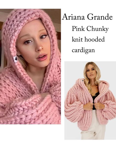 We are so close to 200K and we are excited! Win the signature Ariana Grande Hoodie at your preference color!!! 🫶🏻Just follow these simple steps: 1. Like this photo 2. Follow Mumshandmade & Ariana Grande 3. Tag 3 friends That’s it! Unless you are into 💥BONUS ENTRIES: Repost this photo and use #mums200k and you Win an Additional entry! HURRY UP! Winner will be announced when we reach 200K instagram followers. GOOD LUCK! 💕🐻 Ariana Grande Pink Sweater, Chunky Yarn Clothing, Ariana Grande Cardigan, Chunky Knit Hoodie, Crochet Ariana Grande, Ariana Grande Sweater, Crotchet Fits, Ariana Grande Hoodie, Chunky Crochet Cardigan