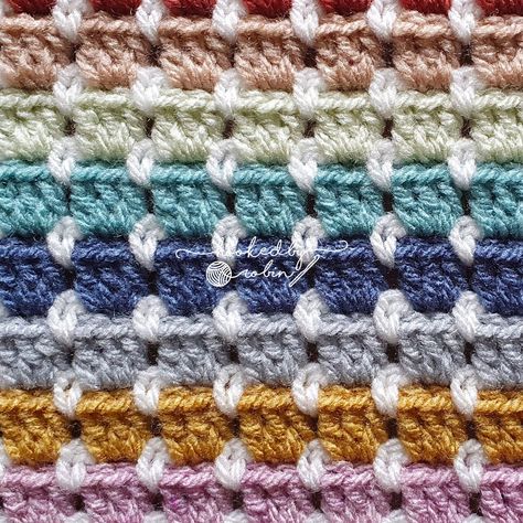 Crochet Block Stitch [Free Video Tutorial & Written Pattern!] Boxed Block Stitch Crochet, Block Stitch Crochet Blanket Pattern, Crochet Block Stitch Pattern, Block Crochet Stitch, Crochet Block Stitch Blanket Pattern Free, Crochet Block Stitch Scarf, Project Linus Crochet Patterns, Hooked By Robin Pattern, Crochet Special Stitches