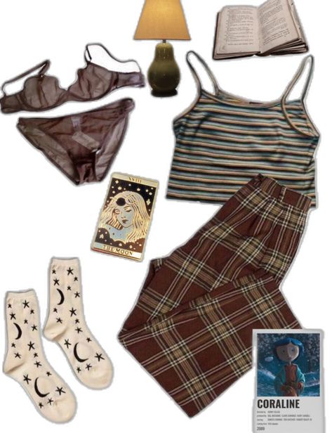 Watching Coraline, Pajamas Aesthetic, Saturday Outfit, Pajama Outfit, Downtown Outfits, Pajama Outfits, Earthy Outfits, Lazy Day Outfits, Cute Pajamas