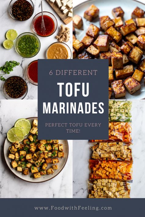 Tofu Marinade Recipes, Best Tofu, Tofu Marinade, Teriyaki Tofu, Soy Curls, Meatless Recipes, Grilled Tofu, Marinated Tofu, Tofu Dishes