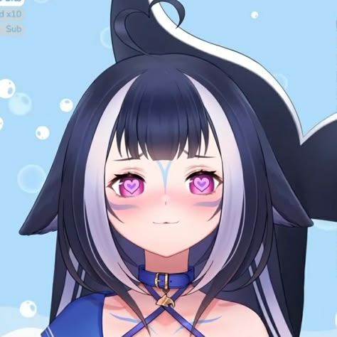 Shylily Vtuber Pfp, Shylily Fan Art, Shylily Vtuber Fanart, Shylily Vtuber, Kawaii Matching, Easy Anime Cosplay, Crystal Kingdom, Shark Girl, Holo Live