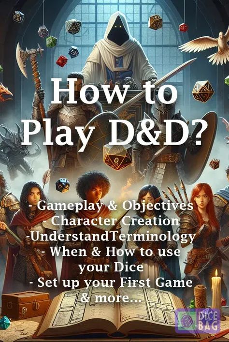 Embarking on the adventure of Dungeons & Dragons (DnD or D&D) can seem daunting for newcomers, yet it promises an unparalleled journey into imagination and camaraderie Dnd For Beginners, How To Play Dnd, Dnd Stories, Dnd Races, Dnd Dice, Dungeon Master, First Game, Game Pieces, Character Creation