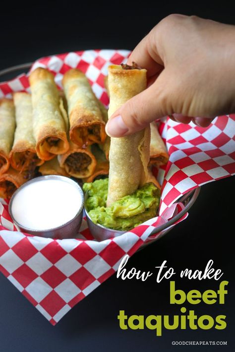 Shredded Beef Taquitos, Beef Taquitos, Baked Taquitos, Taquitos Beef, Crunchy Corn, Taquitos Recipe, Bulk Cooking, Tortilla Shells, Chicken Tortillas Soups Recipe