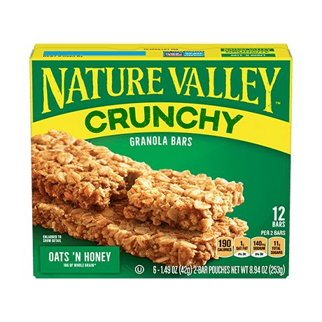 Nature Valley Crunchy Granola Bars, Crunchy Granola Bars, Crunchy Oats, Nature Valley Granola, Bars Healthy, Honey Granola, Healthy Granola Bars, Nature Valley, Packaged Snacks