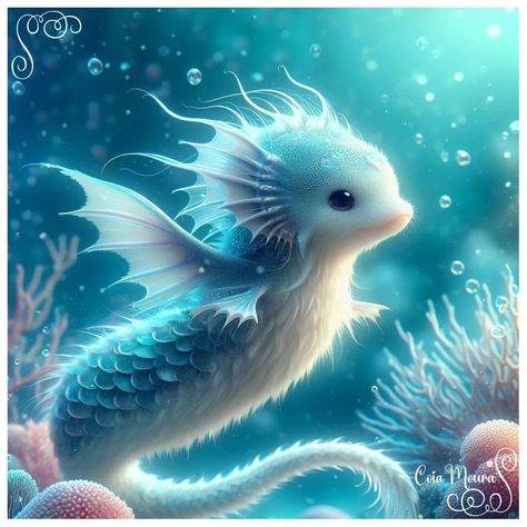 Mythical Creatures Water, Fantasy Water Creatures, Imaginary Creatures, Water Creatures, Creative Mind, Have Some Fun, Mythical Creatures, Funny Stuff, Blossom