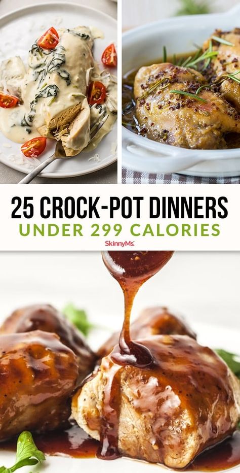 Low Calorie Recipes Crockpot, Crock Pot Dinners, Crockpot Dinners, Low Calorie Dinners, Pot Dinners, Healthy Slow Cooker, 300 Calories, Healthy Crockpot, Crockpot Recipes Slow Cooker