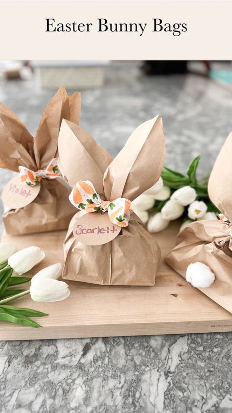 Made these super cute Easter bunny bags last year. They’re so easy and so darn fun!! Add some candy and little goodies and hand them out!… | Instagram Brown Bag Easter Bags, Easter Teacher Gifts Ideas, Easter Gift For Teacher, Slp Gifts, Easter Teacher Gifts, Art Cricut, Egg Packaging, Easter 2024, Cousin Gifts