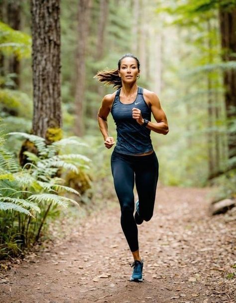 Running Photos Aesthetic, Nature Workout Aesthetic, Strong Fit Woman Aesthetic, Running Woman Aesthetic, Woman Running Aesthetic, Woman Running Photography, Running Aesthetic Photography, Girl Running Aesthetic, Aesthetic Running Pictures