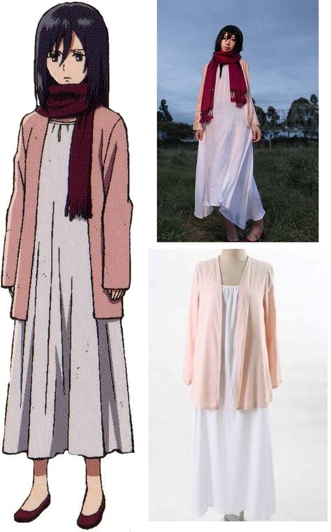 Easy Casual Cosplay, Cute Easy Cosplay Ideas, Mikasa Ackerman Costume, Anime Outfit Inspired, Cosplay Anime Outfits Women, Mikasa Outfit Ideas, Anime Easy Cosplay, Mikasa Halloween Costume, Anime Closet Cosplay