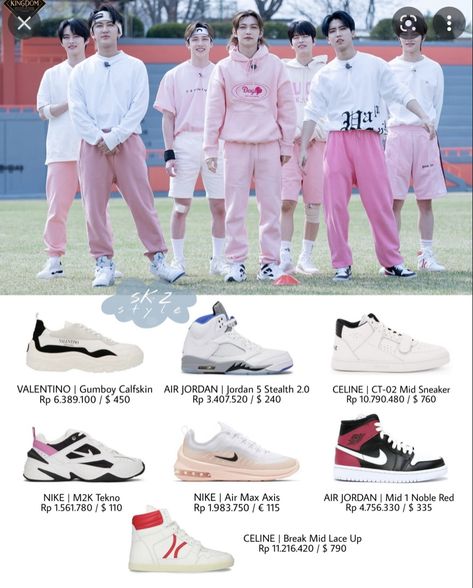 Skz Shoes, Stray Kids Shoes, Skz Fashion, Skz Outfits, Tekno Nike, Stray Kids Fashion, Stray Kids Outfits, Skateboard Aesthetic, Korean Outfit Street Styles