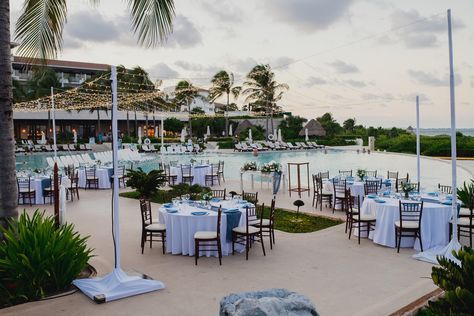 Pool Terrace at Dreams Playa Mujeres in Cancun, Mexico. Photo taken by Alive Photo Studio Dreams Playa Mujeres Wedding, Pool Terrace, Pool Wedding, Beach Wedding Reception, Cancun Wedding, Beach Destination Wedding, Wedding 2024, Cancun Mexico, Mexico Wedding