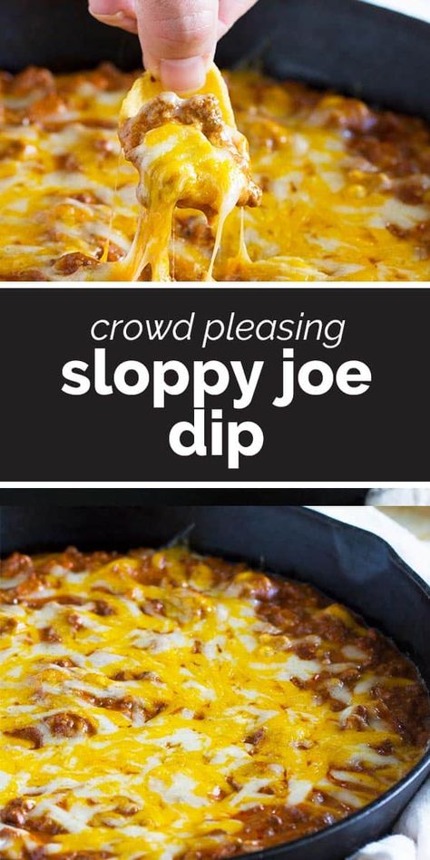 Turn a family friendly dinner idea into an appetizer that your friends won’t be able to get enough of! This Sloppy Joe Dip is cheesy and beefy and definitely crowd pleasing. Sloppy Joe Dip, Sloppy Joes Dip, Great Dinner Ideas, Family Friendly Dinners, Sloppy Joe, Finger Food Appetizers, Sloppy Joes, Dinner Idea, Side Dish Recipes