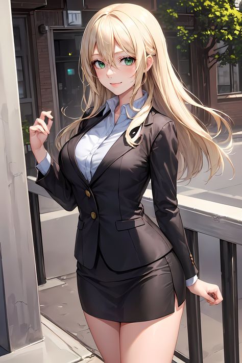 Anime Office, Secretary Outfits, Anime Stories, Anime Poses Reference, Cute Anime Pics, Anime Poses, Anime Artwork, Anime Outfits