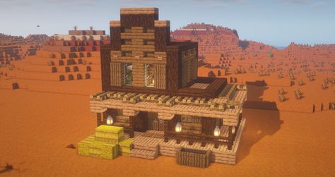 Cowboy House Minecraft, Minecraft Cowboy Town, Minecraft Sheriff Office, Old Western Minecraft Builds, Western House Minecraft, Minecraft Ranch Ideas, Minecraft Western Builds, Minecraft Western Town, Western Minecraft Builds