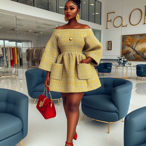 The one and only FOLAH SIGNATURE 🔥 🥵 ⛈️ Kindly tag us whenever you recreate any of our designs . #tailorcatalogue #tailorcataloguepage #viral #tailor #trending #lagosfashionista #lagos #fashion #fashiondesigner #asoebi #AsoEbiBella #asoebiglam #stylish #creative #asoebibellanaija #reels #viralreels #celebrity #viralvideos #fashionstyles #bellanaijaweddings #bellanaija #fashionillustration #fashionista #fashionblogger #explore #exploremore #explorepage #explorer #fashiongallery Outing Outfit Ideas, Simple Dress Styles, Casual Chiffon Dress, Tweed Fashion, Lagos Fashion, Classy Short Dresses, Outing Outfit, Color Combos Outfit, Corporate Dress