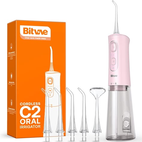 Wide Mouth Reservoir Easy to Clean - Keeping your water flosser clean is just as important as keeping your mouth clean. With the upgraded detachable wide mouth water tank, users can completely clean the water fouling in the tank, which is impossible for the traditional water flosser picks with a small mouth water tank. Tips For Teeth, Water Pick, Brush My Teeth, Water Flosser, Hygiene Routine, Tarte Cosmetics, Dental Problems, Dental Floss, Mouthwash