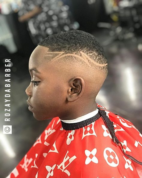 Shaving Styles For Boys, Haircut Designs For Boys, Haircut For Black Boys, Hairstyles For Boys Kids, Kids Haircuts For Boys, Little Boy Haircut Short Fade, Boys Haircut Short, Kids Haircut For Boys, Hair Designs For Boys