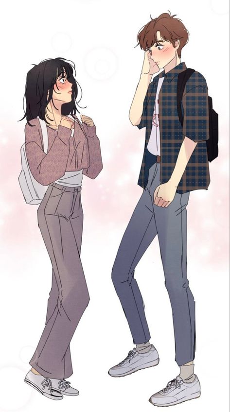 Honey Lemon Webtoon, Manga Watercolor, Cute Blue Wallpaper, Romantic Anime Couples, Grunge Art, Honey Lemon, Webtoon Comics, Arte Sketchbook, Amazing Drawings