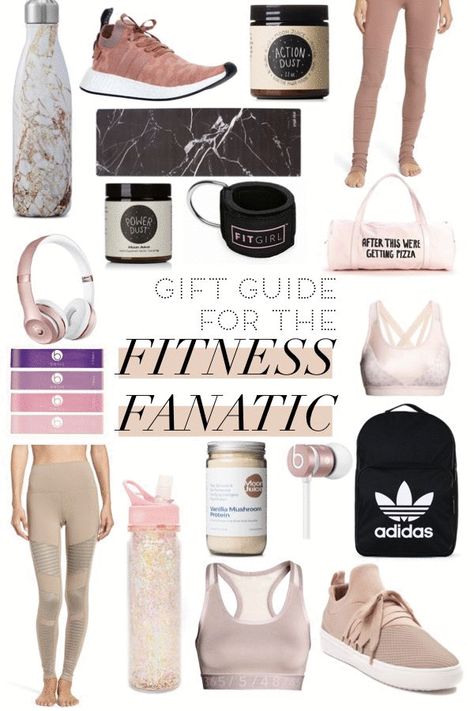 Gift Guide For The Fitness Fanatic With 50+ Gift Concepts For The Fitness Lover In Your Life That Are Positive To Be A Hit With Your Favorite Fitness Guru. Sporty Christmas Gifts, Gym Bag Essentials, Teen Christmas Gifts, Fitness Gift, Workouts For Teens, Fitness Accessories, Gym Essentials, Fitness Photography, Fitness Gifts