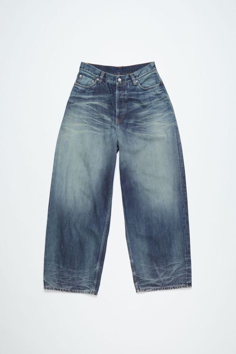 2023 jeans are cut to a super baggy fit with a mid waist, super wide leg and long length. Crafted from non-stretch denim in a mid blue wash. Acne Studios 2023M FN Broadway 2023 Jeans, Super Baggy Jeans, Church Fits, Acne Studios Jeans, Suit Jacket Dress, Wide Jeans, Men Fashion Casual Outfits, Wardrobe Style, Linen Shorts