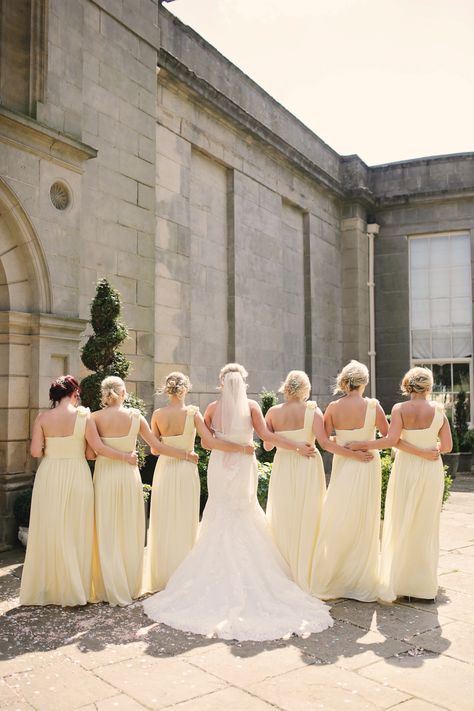 Pale Yellow Bridesmaid, Pale Yellow Wedding, Pastel Yellow Bridesmaid Dresses, April Wedding Colors, Daisy Wedding Theme, Pale Yellow Bridesmaid Dresses, Pale Yellow Weddings, Light Yellow Weddings, Lemon Bridesmaid Dresses