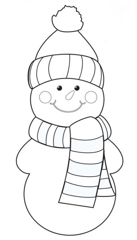 Coloring Pages Simple, Snowman Coloring, Candy Cane Coloring Page, Easy Pictures, Quilted Placemat Patterns, Coloring Pictures For Kids, Snowman Photos, Snowman Coloring Pages, Snowmen Pictures