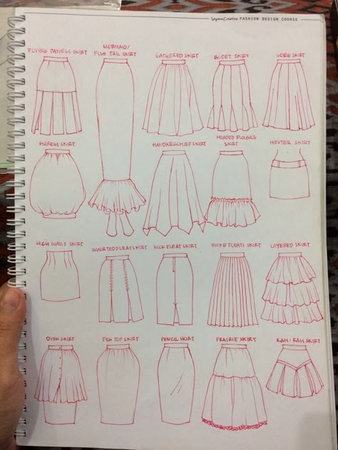 Skirt Fashion Design, Unique Skirts Design, Skirts Design, Formal Skirts, Styling Skirts, Fashion Illustration Tutorial, Fashion Illustration Collage, Fashion Design Books, Unique Skirts