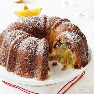 From Better Homes and Gardens, ideas and improvement projects for your home and garden plus recipes and entertaining ideas./ Cranberry Orange Bundt Cake Recipe, Orange Bundt Cake Recipe, Cranberry Orange Bundt Cake, Beyond Frosting, Orange Bundt Cake, Coconut Dessert, Cake Cooking, Sour Cream Coffee Cake, Brownie Desserts