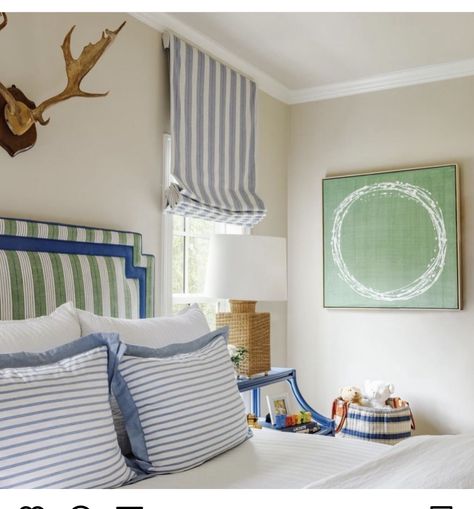 Grandmillenial Boys Bedroom, Toddler Big Boy Room Pottery Barn Kids, Blue Toile Nursery, Americana Boy Bedroom, Blue Toile Wallpaper Nursery, Boys Room Design, Big Boy Bedrooms, Boy’s Room, Boy Bedroom