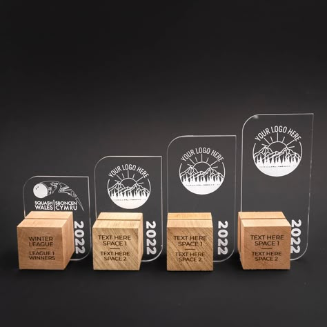 This listing is for Taylor Sanderson The listing includes: 12 Mini awards at £6.60 each - subtotal £79.20 The postage via royal mail is £28.00 Total price is £107.20 Introducing our new Leaf range. This affordable line of trophies is as cute as it is original. The mini is an ideal award for each participant of an event. They are available in different sizes  Our multi-material wooden and acrylic trophies are made using wood from FSC approved suppliers. Your trophy will be made from sustainably s Wooden Trophy Design, Wooden Trophy, Wood Trophies, Wooden Award, Holly King, Acrylic Trophy, Acrylic Awards, Custom Awards, Trophy Design