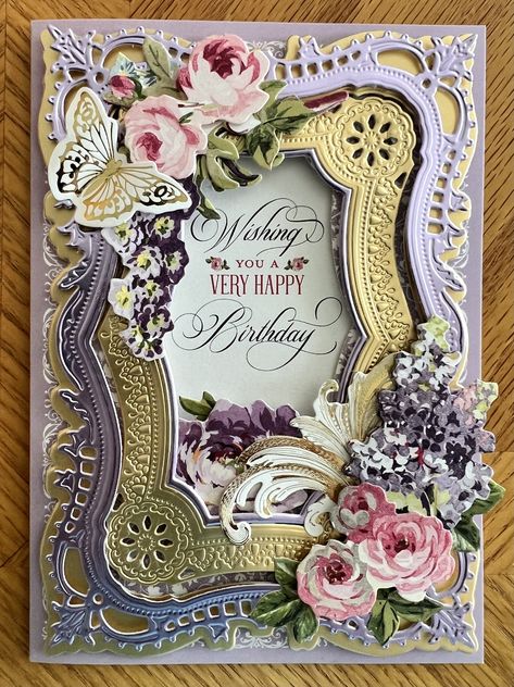 Anna Griffin Inc, Anna Birthday, Mixed Flowers, Gatefold Cards, Girl Birthday Cards, Anna Griffin Cards, Birthday Wishes Cards, Fun Folds, Card Making Supplies