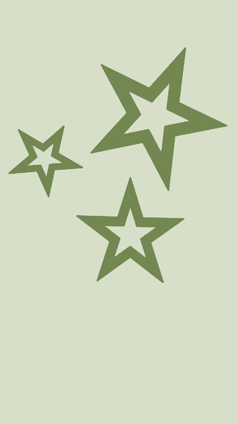 Sage Green Stars Wallpaper, Sage Green Wallpaper Y2k, Green I Pad Wallpaper, Green Star Wallpaper Y2k, Green Sage Aesthetic Wallpaper, Aesthetic Green Posters, Star Green Wallpaper, Green Wallpaper Phone Aesthetic, Baby Green Aesthetic