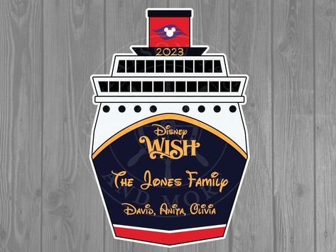 Cruise Door Ideas, Cruise Doors, Disney Wish Cruise, Cruise Stateroom, Cruise Scrapbook Pages, Disney Cruise Door Decorations, Disney Cruise Magnets, Cruise Magnets, Wedding Cricut