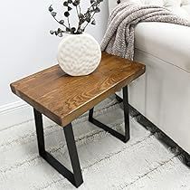 Rustic Side Table, Live Edge Furniture, Wood Model, Living Room End Tables, Wood Stool, Handmade Table, Wood Bench, Wood Tile, Bench Table