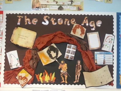 Stone Age Ks2, Stone Age Display, Stone Age Activities, Stone Age Animals, Stone Age People, Teaching Displays, Stone Age Art, School Displays, Early Humans