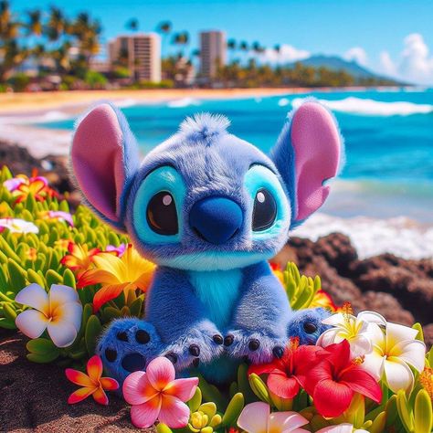 which of these character spring scenes is your favorite? 🌸 Created a few more of these fantasy live action spring scenes. “In the tapestry … | Instagram Cute Stitch Pictures, Stitch Pics, Disney Stitch Tattoo, Pikachu Wallpaper Iphone, Lilo And Stitch 2002, Spring Scenes, Stitch Merchandise, Stitch Things, Baby Stitch