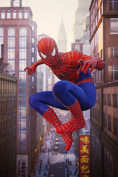 Spiderman Photo, Spiderman Sam Raimi, First Spiderman, Spiderman Images, Spider Man Trilogy, Spider Men, Sam Raimi, Spiderman Ps4, Tobey Maguire