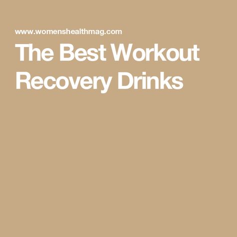 The Best Workout Recovery Drinks Workout Recovery Drink, Post Workout Drink, Workout Recovery, Recovery Workout, Best Workout, Low Fat, Fitness Diet, Fun Workouts, Fitness Goals