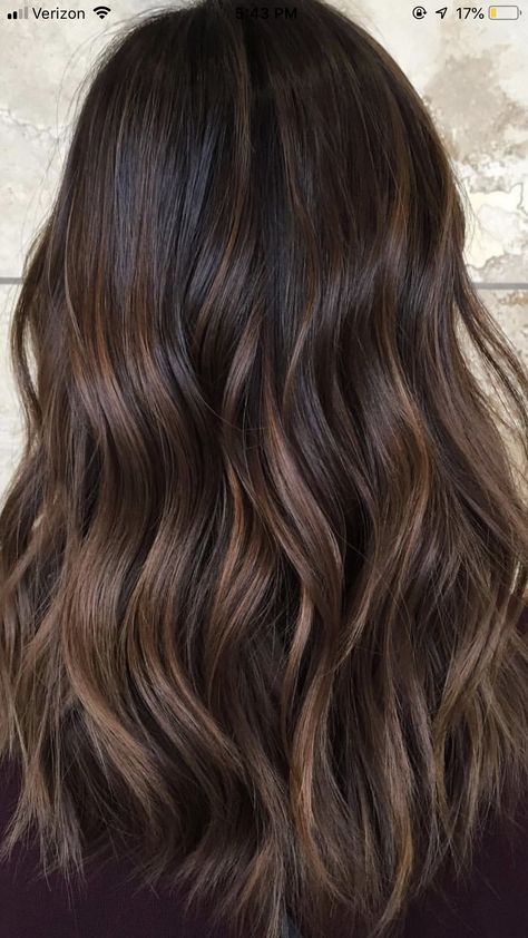 Black Hair Balayage, Brown Hair Looks, Brown Hair Inspo, Brunette Hair With Highlights, Gorgeous Hair Color, Caramel Highlights, Brunette Balayage Hair, Brown Hair Balayage, Brown Highlights