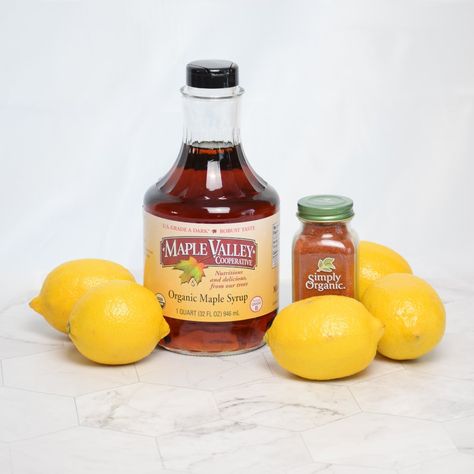 Recipe of the Week: Cleansing Maple Lemonade - Maple Valley Cooperative Maple Lemonade, Spicy Lemonade, Cleanser Recipe, Detox Lemonade, Lemonade Diet, Master Cleanse, Lemon Detox, Sugar Free Maple Syrup, Organic Maple Syrup