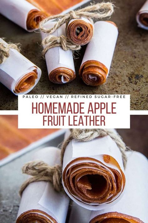 Apple Fruit Leather Recipe, Fruit Leather Recipe Dehydrator, Homemade Fruit Leather, Fruit Leather Recipe, Apple Recipes Healthy, Sugar Free Fruits, Dehydrated Foods, Fruit Leather, Fruit Roll