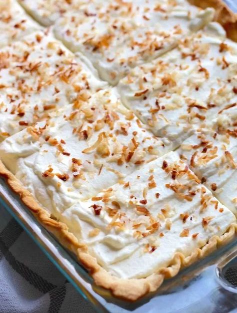 Paula’s Coconut Cream Pie – Page 2 – 99easyrecipes 12 Tomatoes Paula’s Coconut Cream Pie, Paula’s Coconut Cream Pie, Coconut Cream Pie Dip 12 Tomatoes, Coconut Cream Pie Easy, Slab Pies, Pi Pie, Tomatoes Recipes, Paula Dean, Coconut Cream Pie Recipes