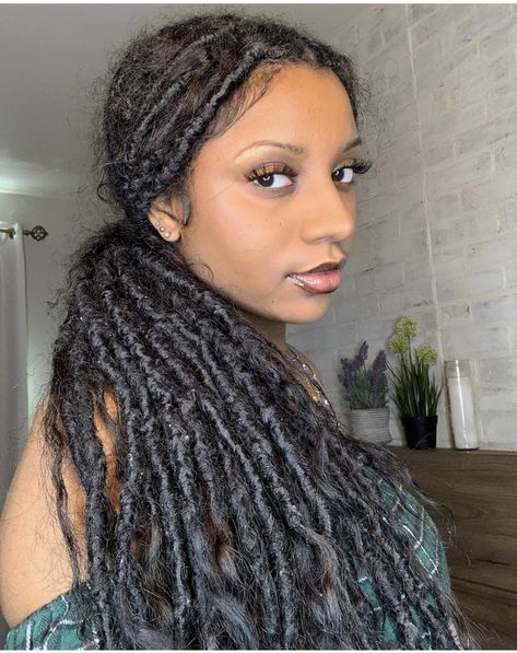 Messy Boho Locs Black Women, Jah Locs, Curls For The Girls, Twa Hairstyles, Natural Hair Short Cuts, Faux Locs Hairstyles, Beautiful Braids, Protective Hairstyles Braids, Natural Hair Styles Easy