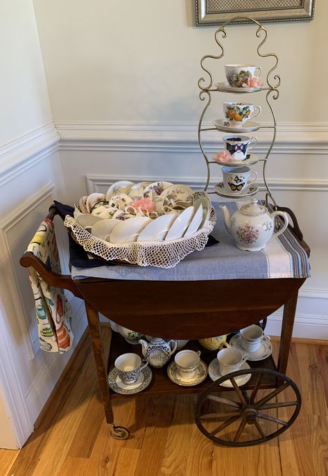 Tea Cart, Tea Time, Tea Party, Tea Pots, Tea Cups, New Homes, Tea